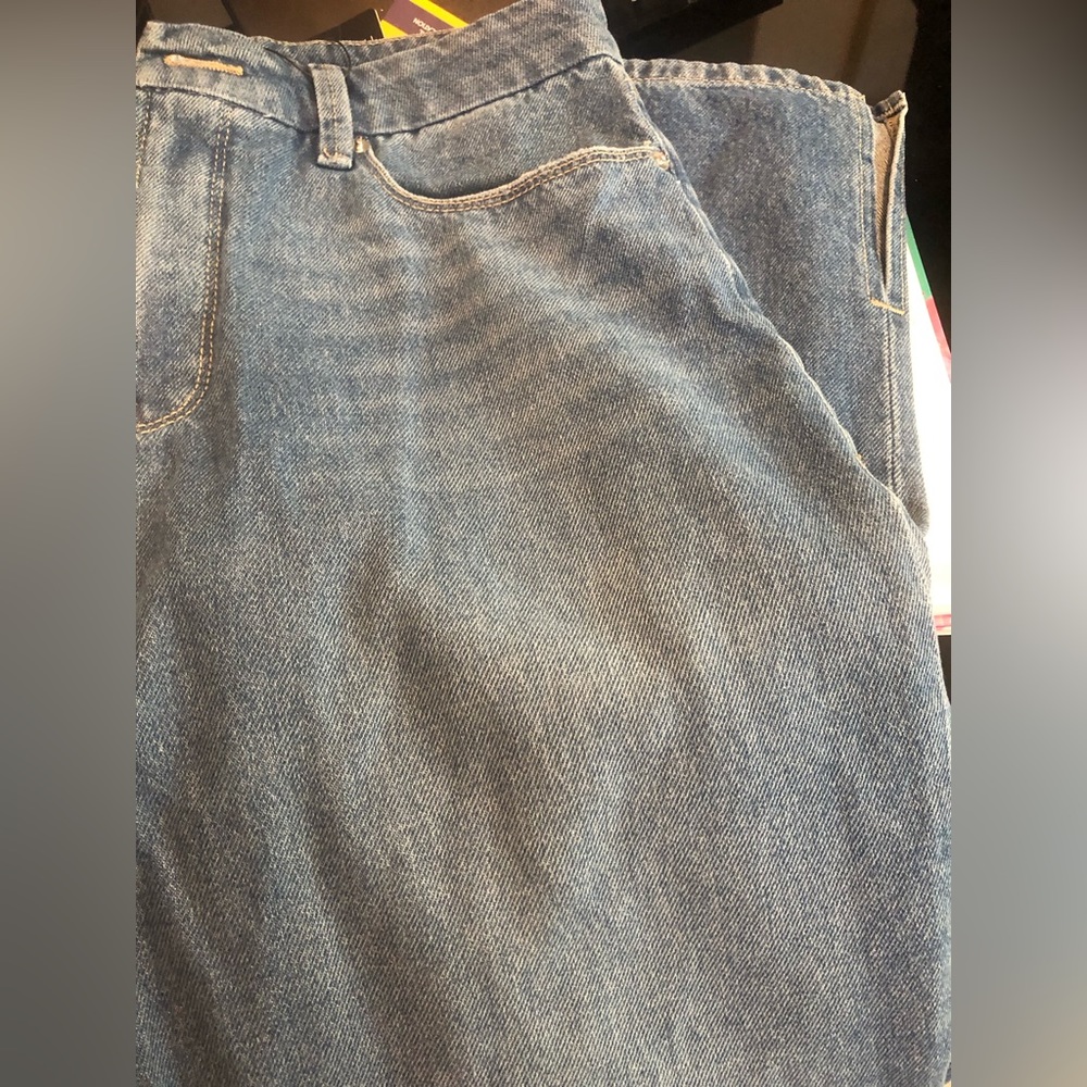 Fashion Nova Jeans with side slit near ankle